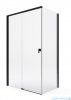 Roca Metropolis-N kabina prostokątna 120x80cm szkło przejrzyste profile CZARNY MAT AMP1312016M/AMP0908010M